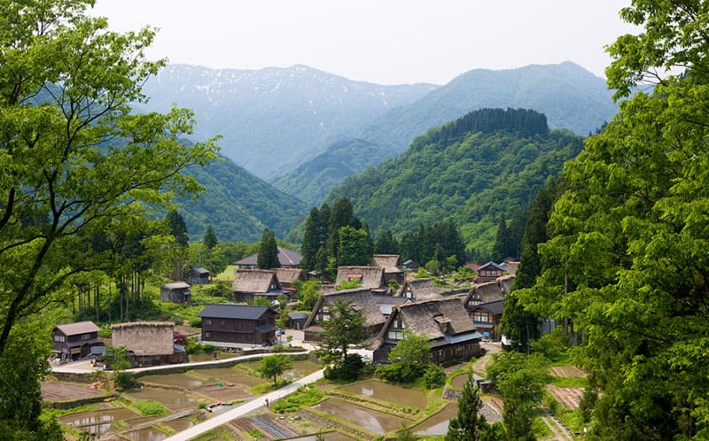 世界遺産に登録された日本の原風景