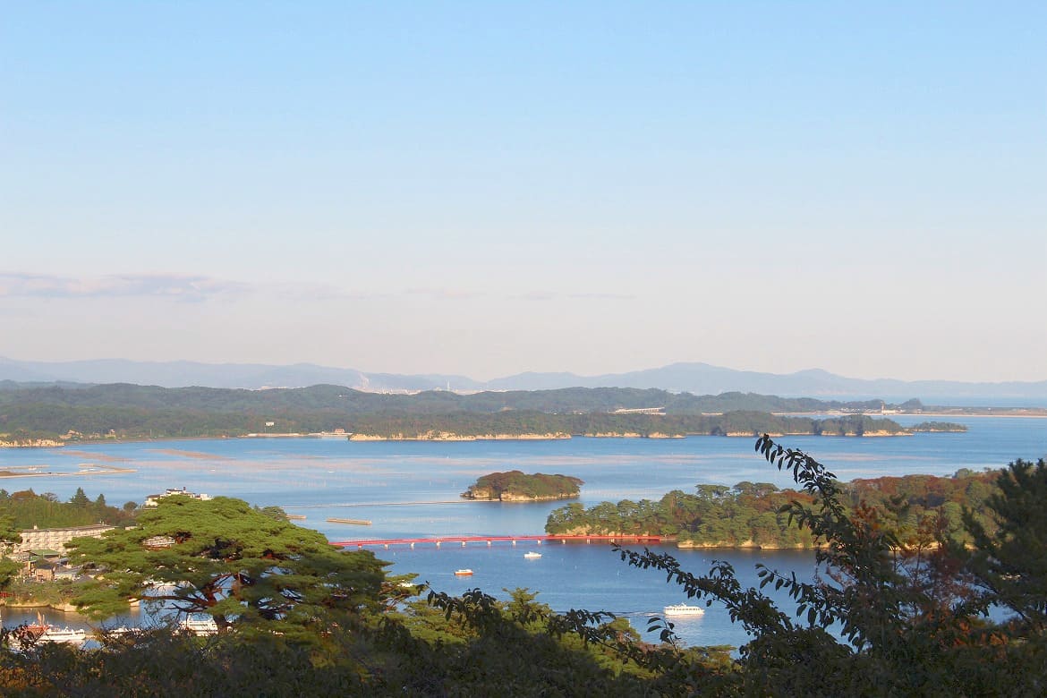 日本三景の松島を高台から一望！