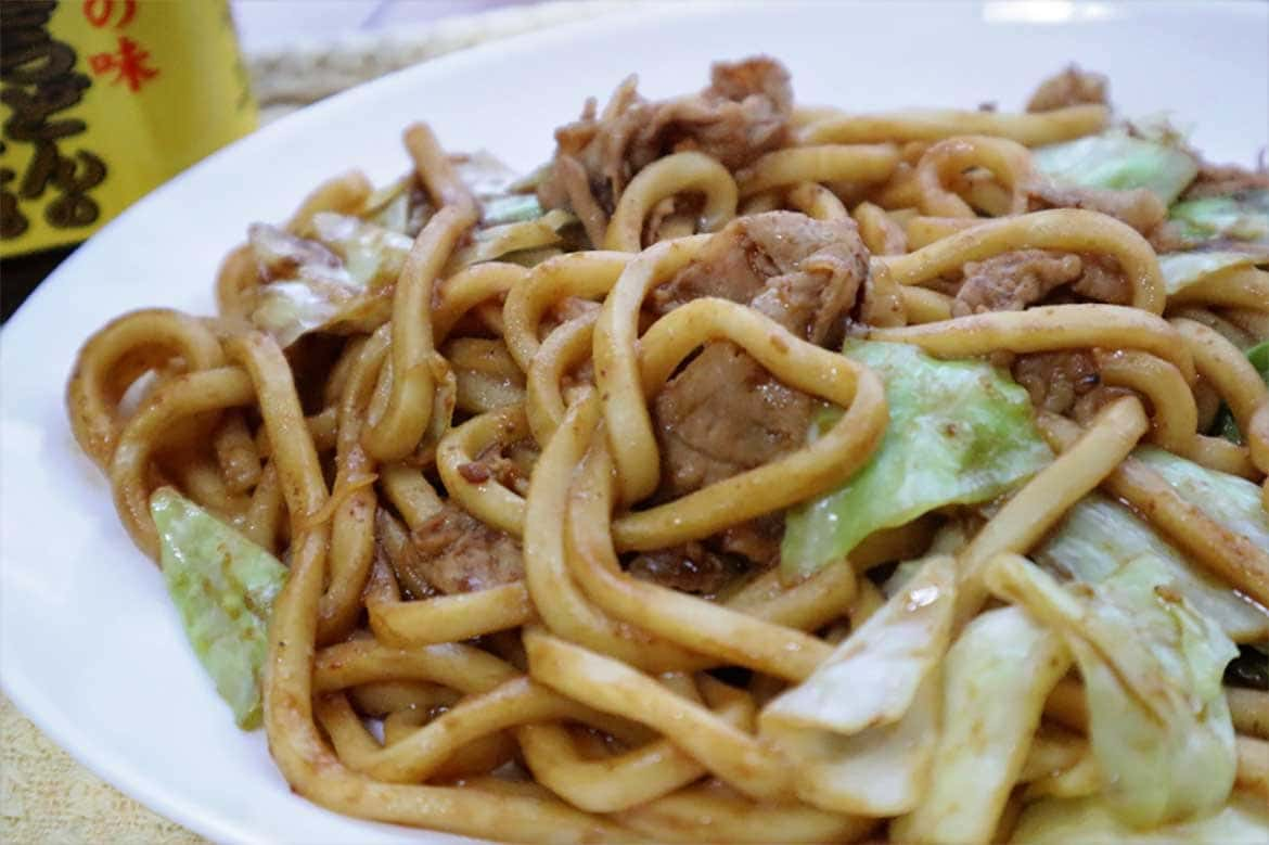 焼きうどん 亀山 みそ