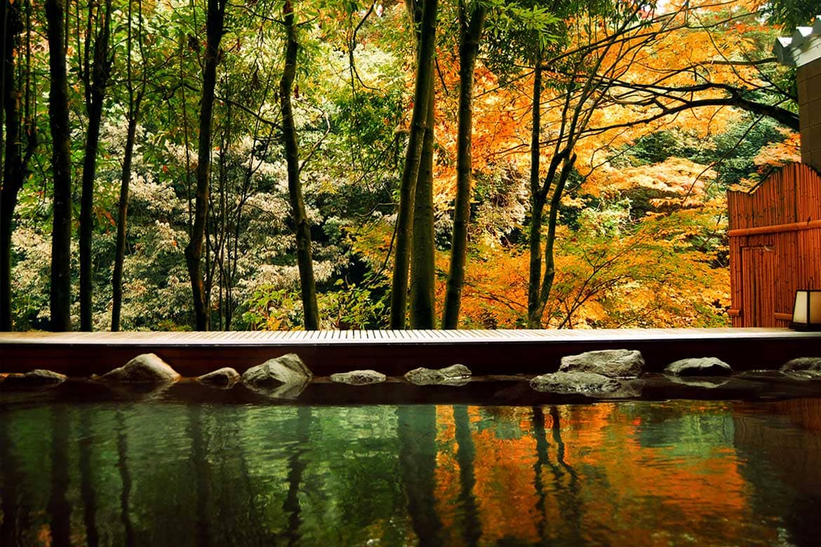 石川県 山中温泉・かがり吉祥亭、渓流を望む温泉で活ズワイ蟹をとことん味わい尽くす、ごほうび旅