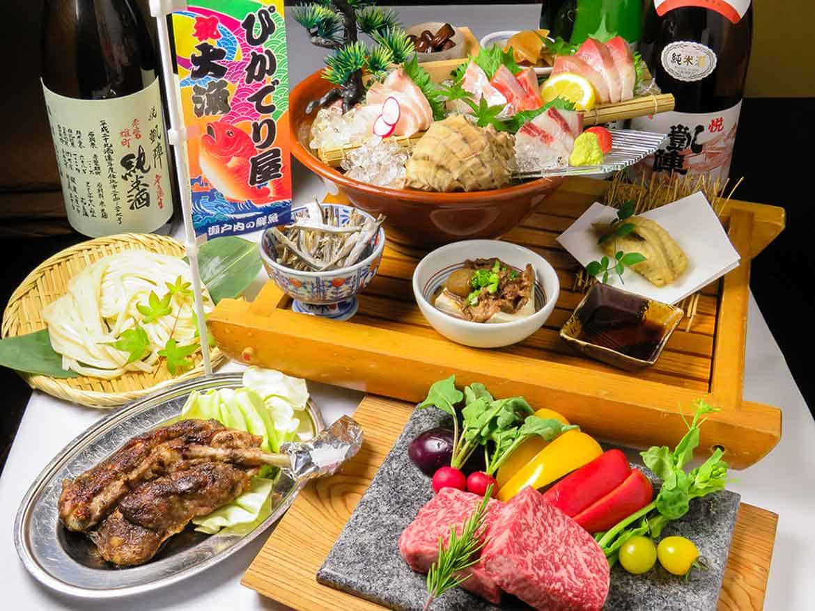 銘酒が集まる！四国の食材を使った郷土料理を食べ尽くす！「ぴかでり屋」