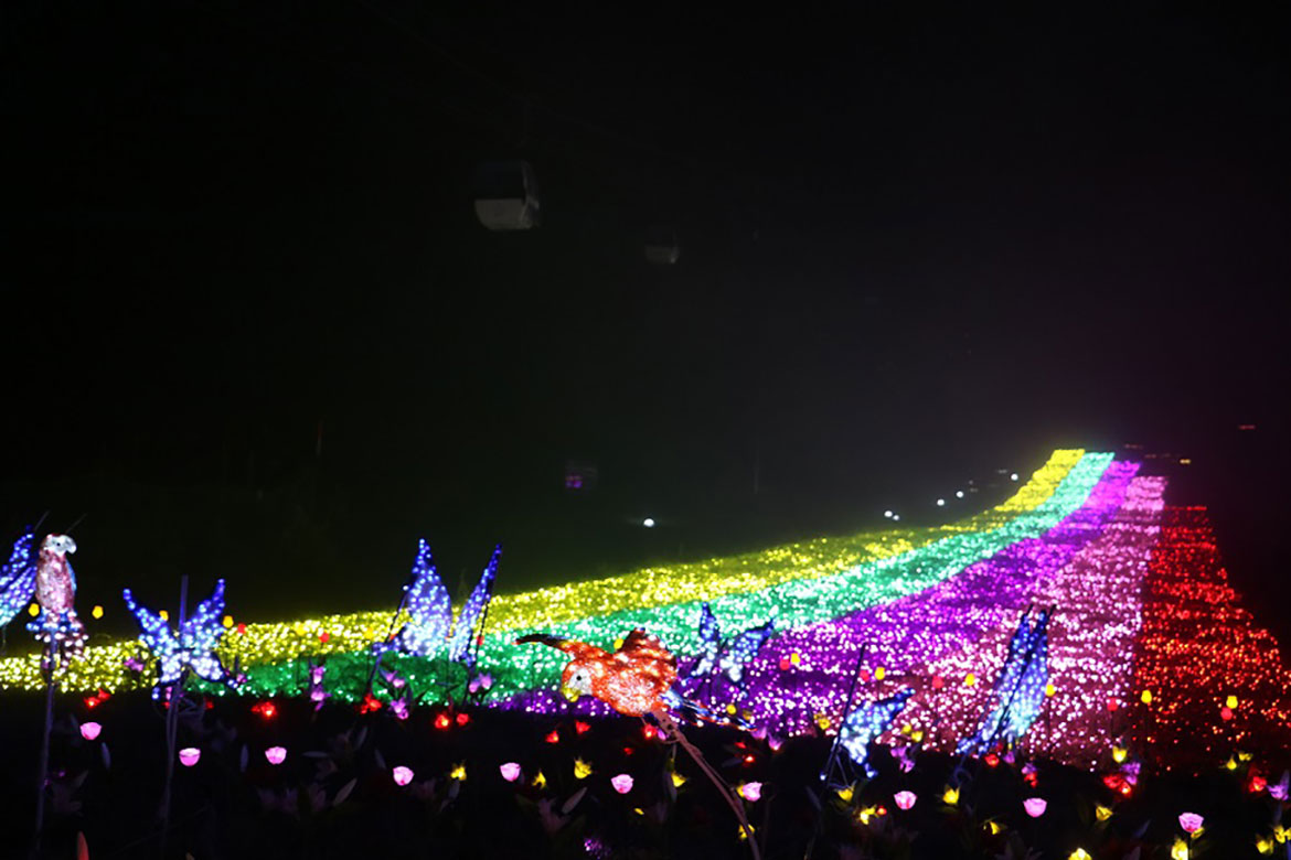 60万球が光り輝く福島の夏の風物詩「あだたらイルミネーション」7/31から開催