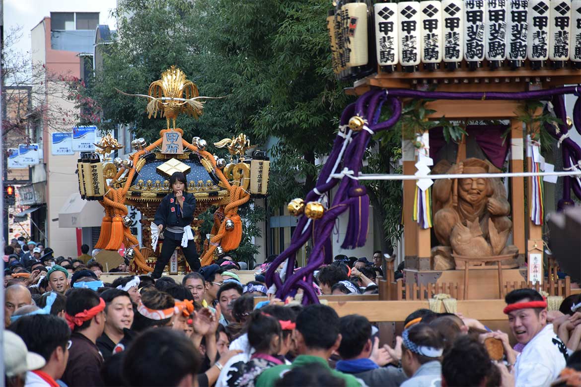 甲府市内で親しまれてきた「えびす講祭り」