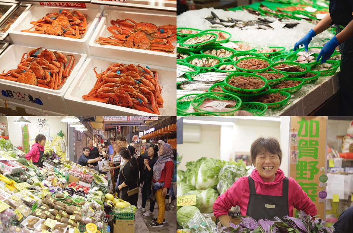 金沢・近江町市場と地元の食材を知り尽くしたガイドが案内「近江町市場ツアー」付き宿泊プラン