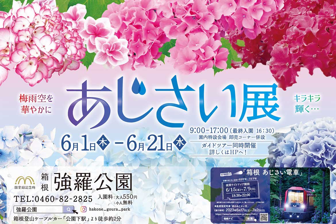 箱根強羅公園にて「あじさい展」6/1より開催！ 「まるわかり！箱根強羅公園ツアー」も同時開催