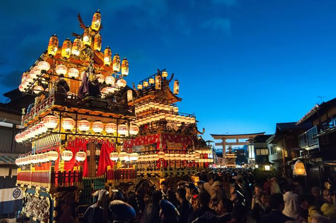 日本三大美祭のひとつ、岐阜県高山市で秋の「高山祭（八幡祭）」開催