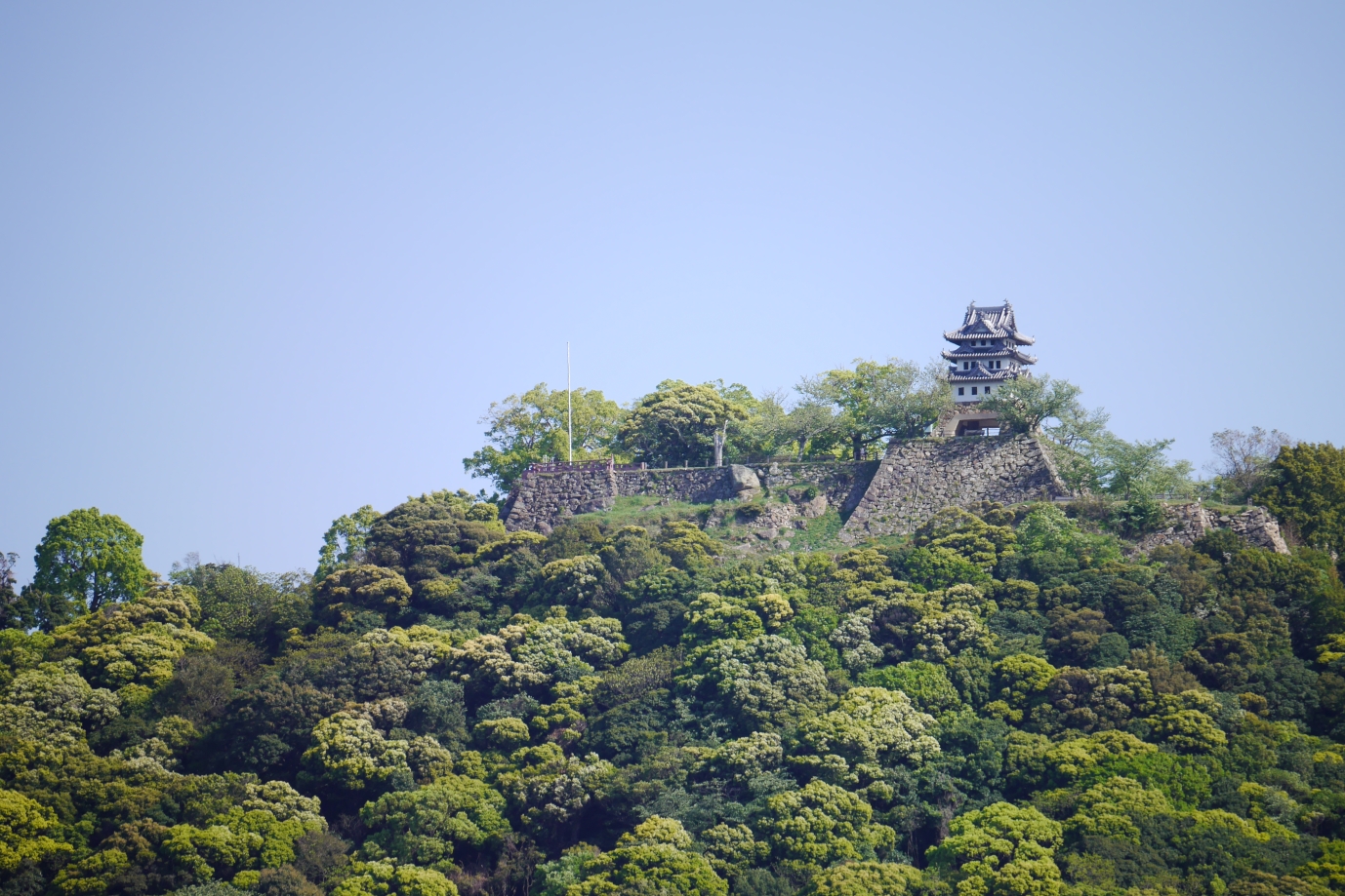 見事な石垣が現存する山城「洲本城跡」