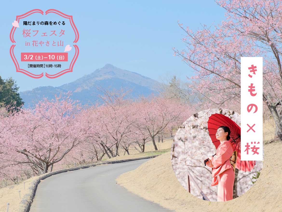 いばらきフラワーパークで里山の絶景を満喫！「桜フェスタ in 花やさと山」開催
