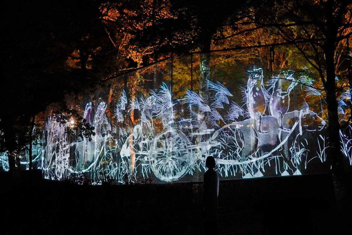 「チームラボ ボタニカルガーデン 大阪」の新たな作品『Walk, Walk, Walk – 二次林』8/29より公開