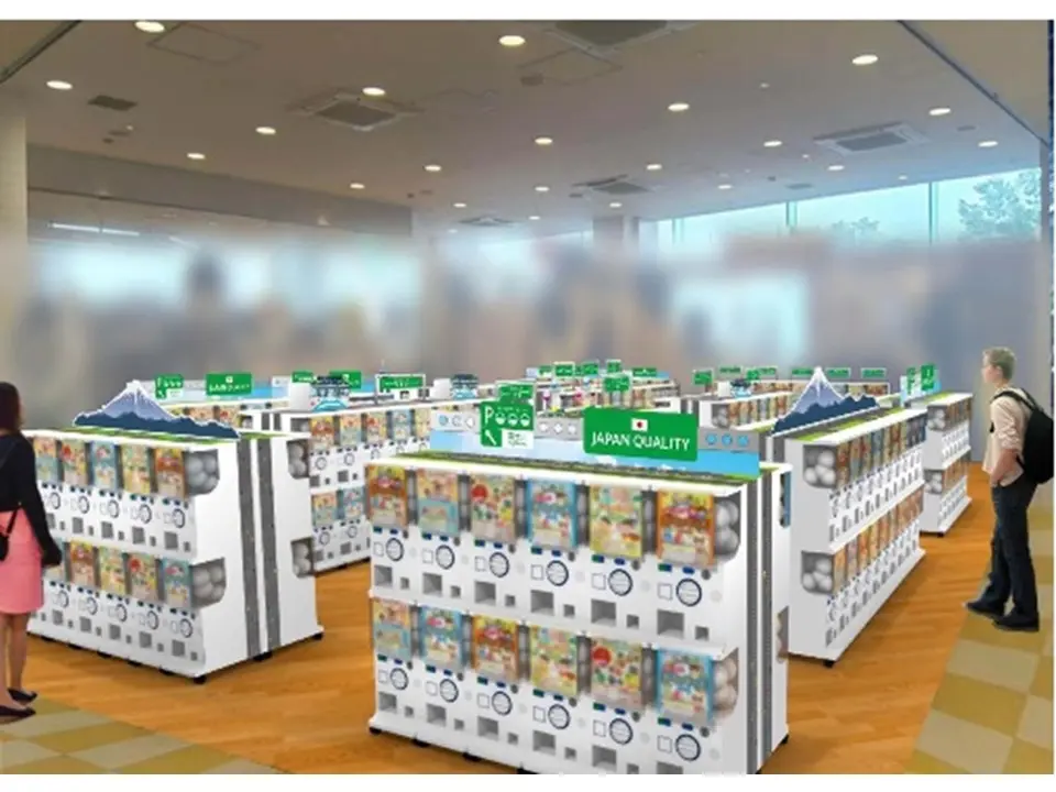 東名・EXPASA富士川に「CAPSULE MARCHE」オープン 高速道路SA最大級、390種類のカプセルトイが集結