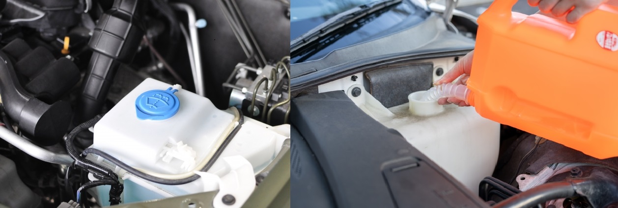 ③補足　ウィンドウウォッシャー液の補充方法　