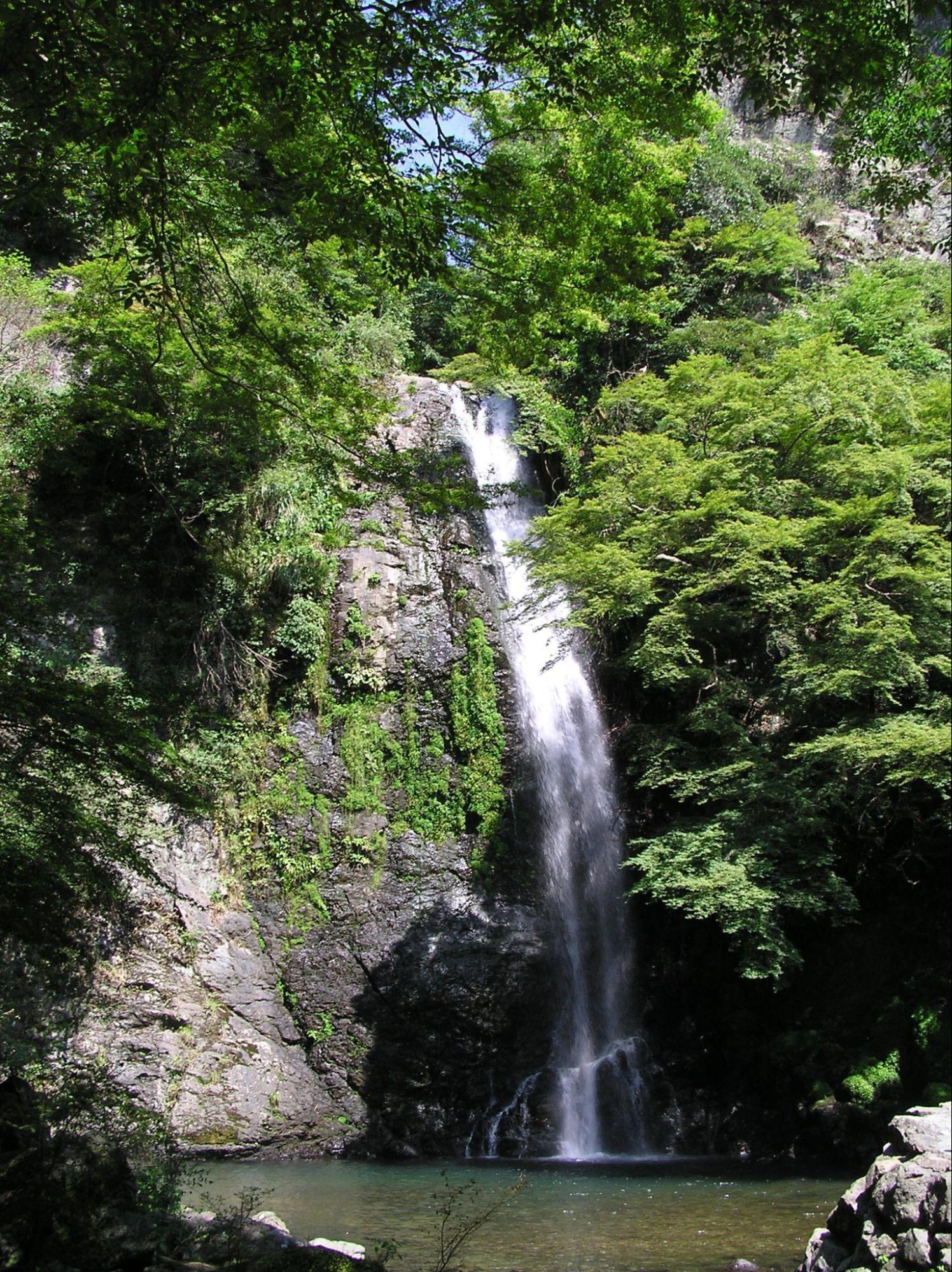 ダイナミックで美しいクールスポット。日本の滝百選、落差33mの大滝/ 箕面大滝