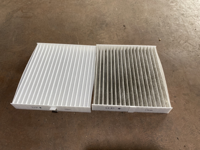 エアコンフィルターの汚れ