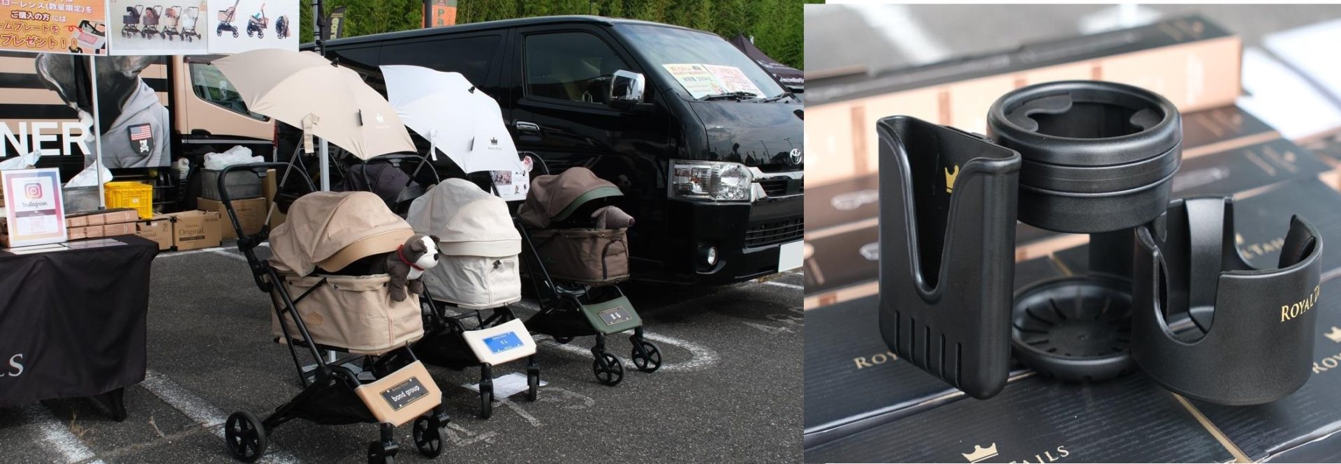 軽量・ワンタッチで折りたたみ可能なペットカート