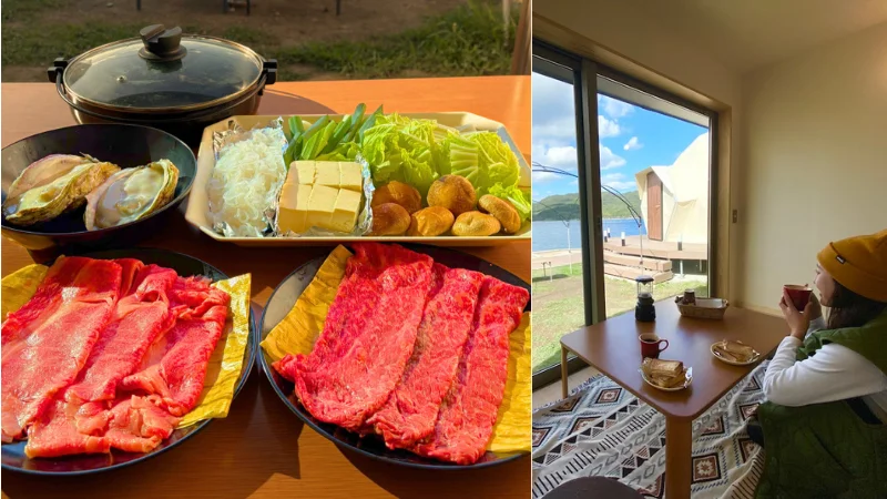【島根・海士町】海を眺めながら味わう“島のすき焼き”。TADAYOIで「隠岐牛×岩牡蠣のプレミアム鍋プラン」提供開始