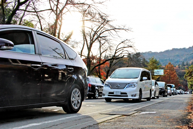 観光地では道に慣れていないドライバーが多い