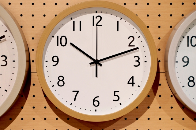 1. 余裕をもったスケジュールで行動する