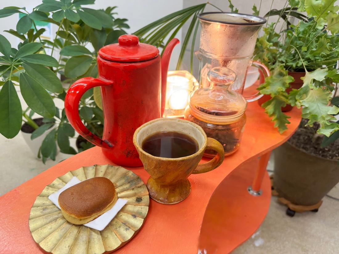 ２種類の湧水でコーヒーの飲み比べ