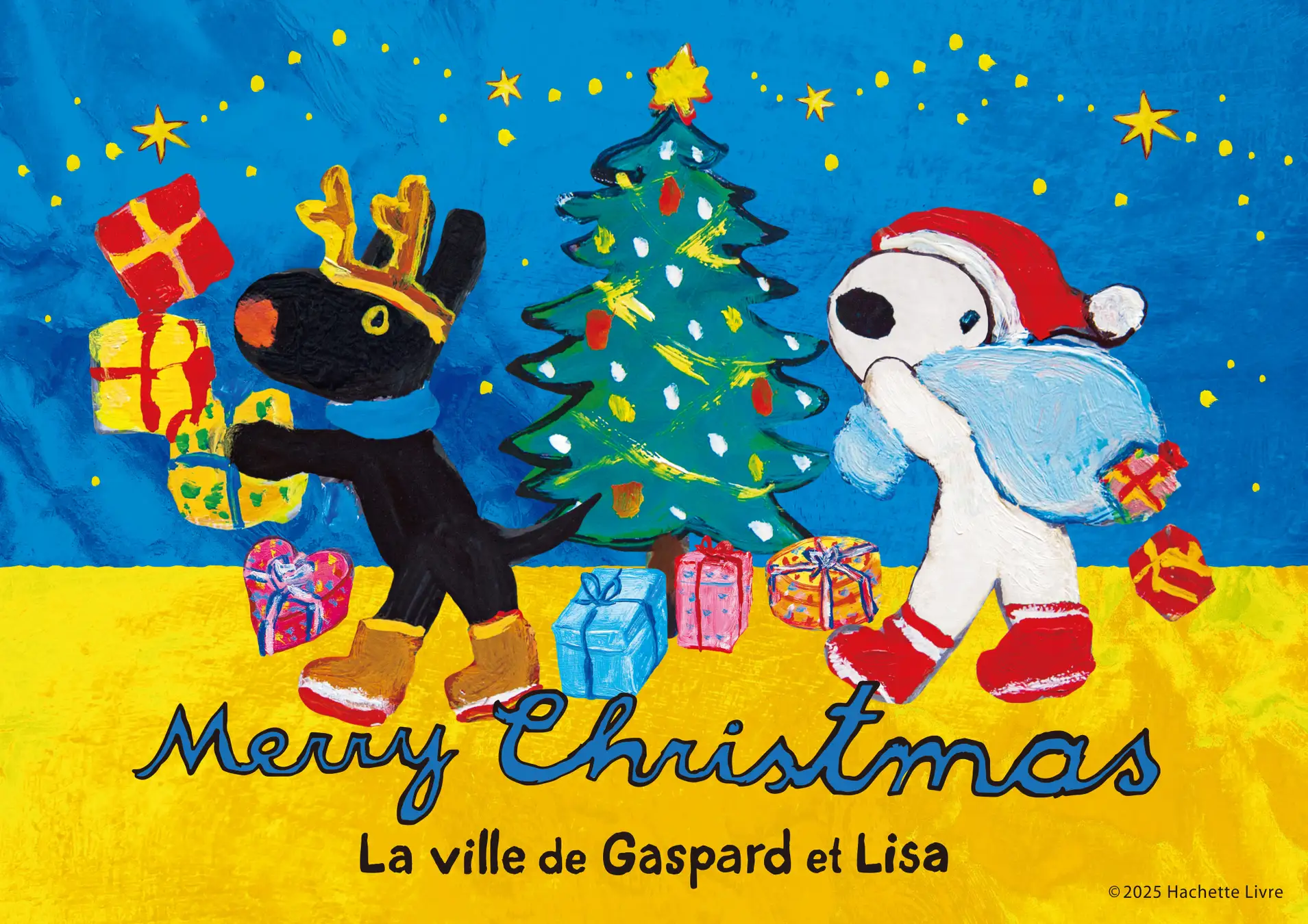 富士急ハイランド「リサとガスパール タウン」  クリスマスの輝きに包まれる『クリスマスフェスタ2025』開催