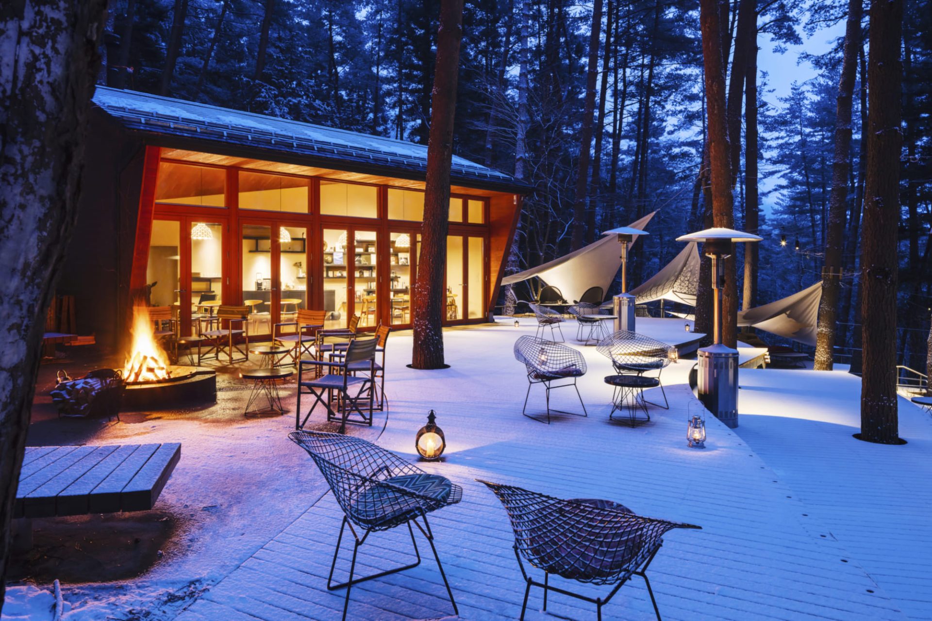 星のや富⼠ 冬グランピング