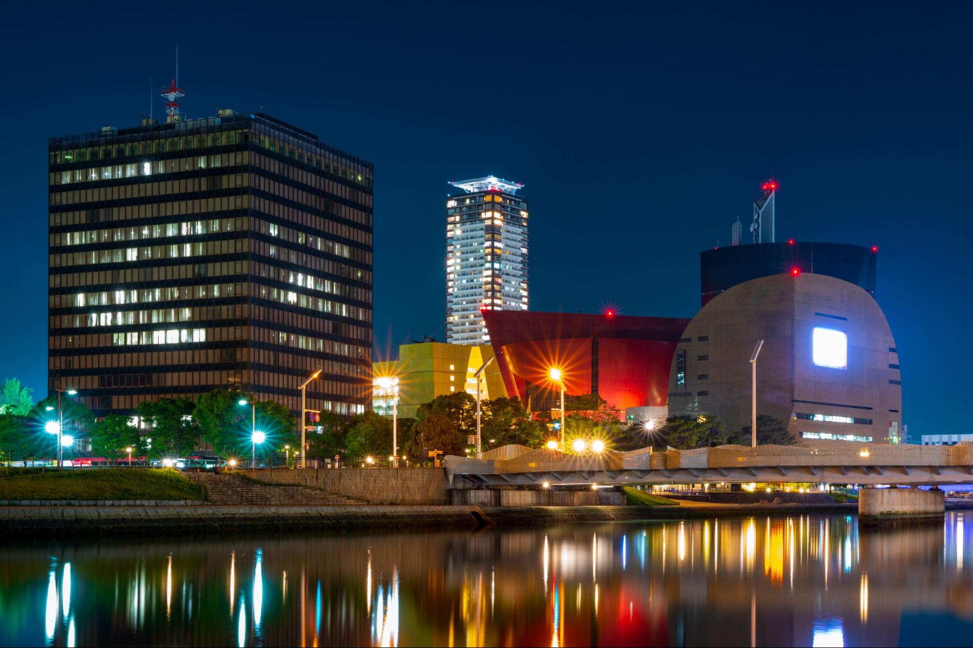 北九州の中心地で夜散歩 / 小倉市街地