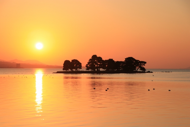 ②宍道湖(島根県）
