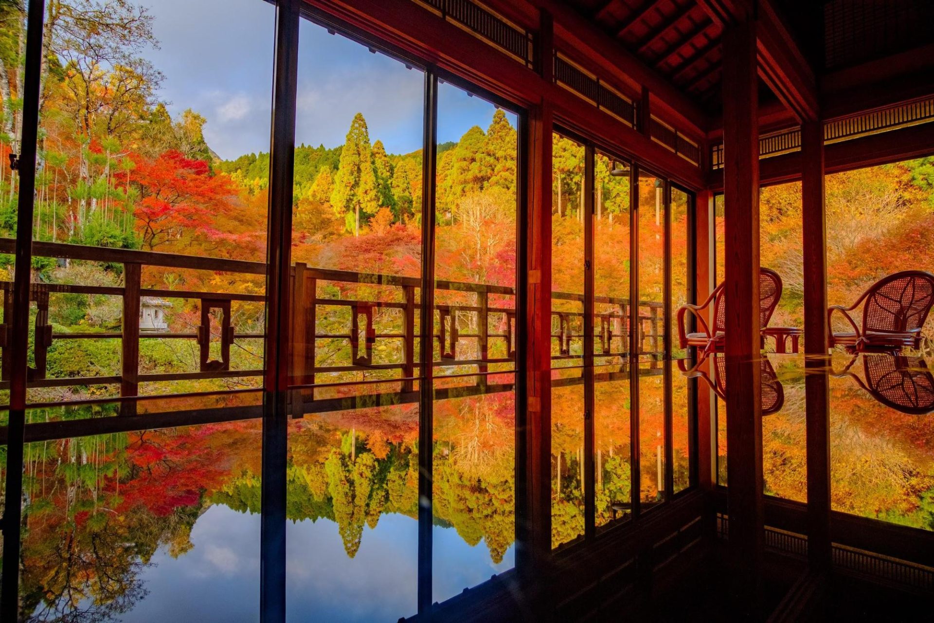 四季の光と影が作り出す芸術的な景観 / 環境芸術の森